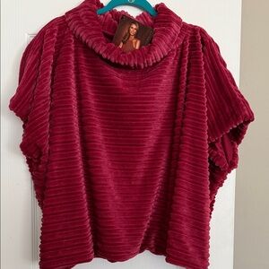 Ribbed Layered Over the head Dome Top